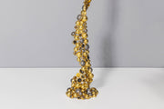 Todd Reed necklace with Cabochon™ diamonds (~37.0ct), white brilliant cut diamonds (~9.08ct), 18k yellow gold and sterling silver with patina.
